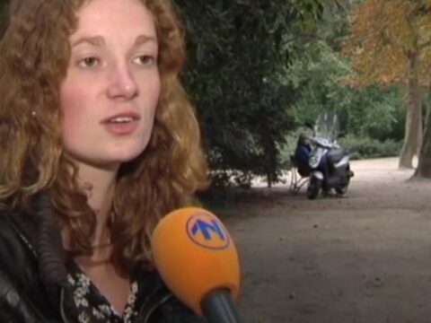 Lustkapper actief in Noorderplantsoen