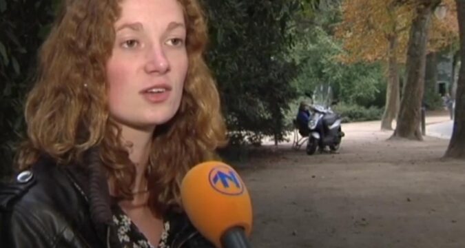 Lustkapper actief in Noorderplantsoen