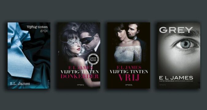 Wat is de volgorde van de Fifty shades of grey/vijftig tinten grijs boeken?